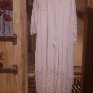 dress tassels lace with slip Maxi  Brand new,,,gorgeous